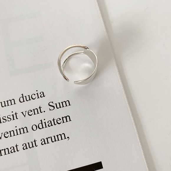 *NEW 925 Sterling Silver Open Adjustable Ring A2 - Picture 5 of 8